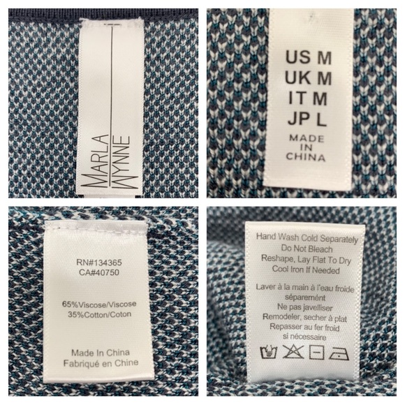 Marla Wynne Pixelated Abstract Sleeveless Knit Tank Slit Hem Crew To Scoop Neck - Picture 13 of 16